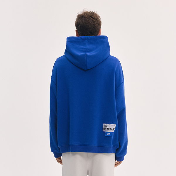 Sudadera oversize azul con capucha