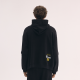 Oversize Layered Hoodie Black