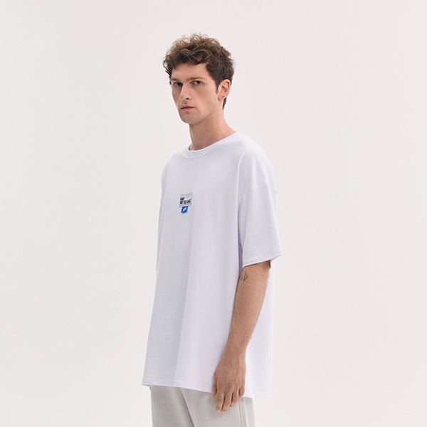 Oversize Paneled T-Shirt White