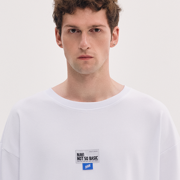 Oversize Paneled T-Shirt White