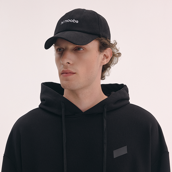 Oversize Layered Hoodie Black