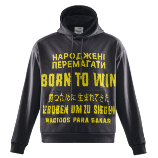 Grey Hoodie Born to win NAVI x LITKOVSKA 2.0