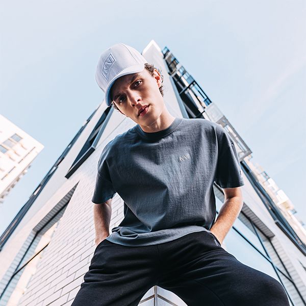 Cap Basic We white with blue