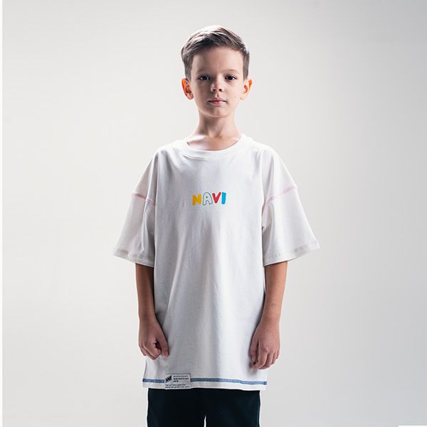 T-Shirt NAVI Junior Branco