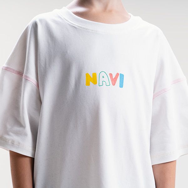 T-Shirt NAVI Junior Branco