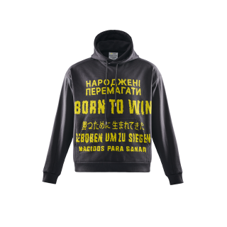 Sudadera Gris Born to Win NAVI x LITKOVSKA 2.0