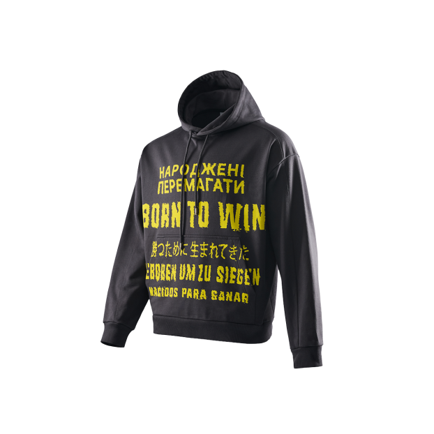 Grey Hoodie Born to win NAVI x LITKOVSKA 2.0