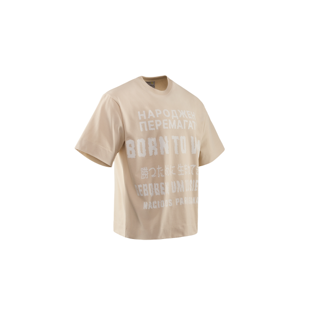 Beige T-Shirt Born to win NAVI x LITKOVSKA 2.0