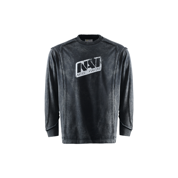 Grey Vintage Longsleeve NAVI x LITKOVSKA 2.0
