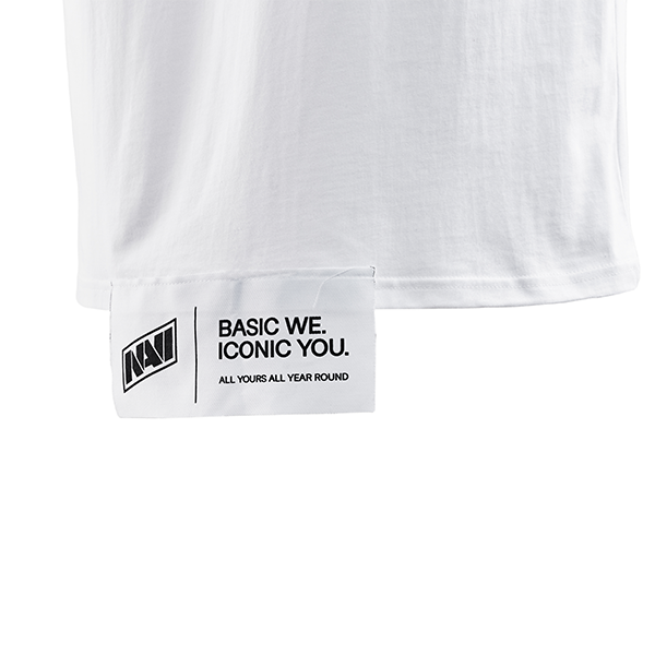 Оверсайз футболка Basic We Белая (black logo)